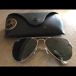Used Rayban aviator sunglasses RB3025 size 58